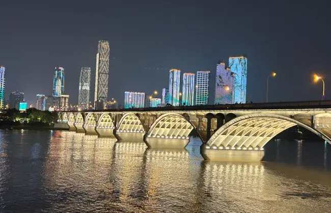 night-view-of-xiang-jiang-river-in-changsha - China Xian Tour: Private & Tailor-Made China Tours Night view of Xiangjiang River in Changsha