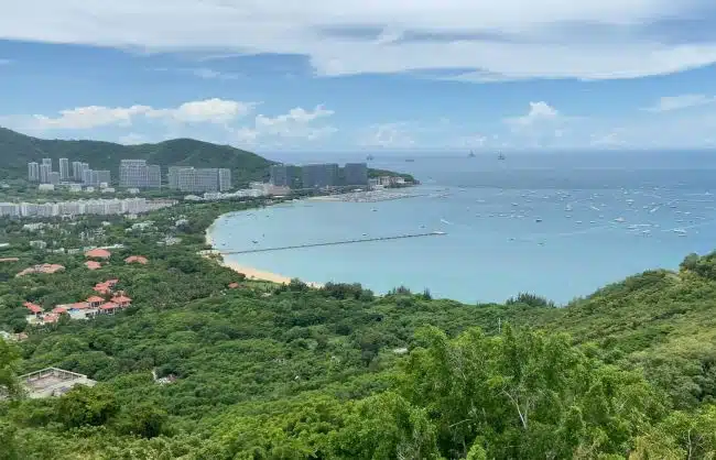 view from Sanya Luohuitou Park