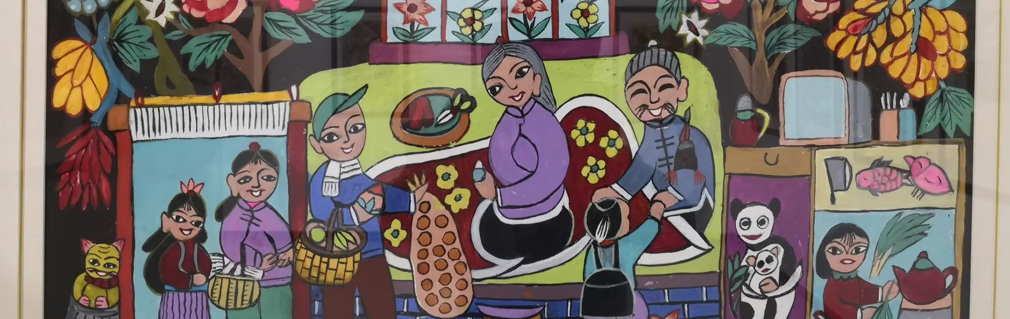 Huxian Peasant Painting head