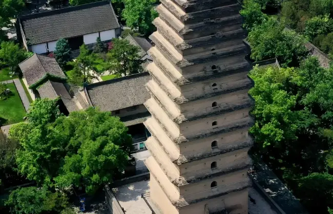 Small Wild Goose Pagoda near Xian Museum