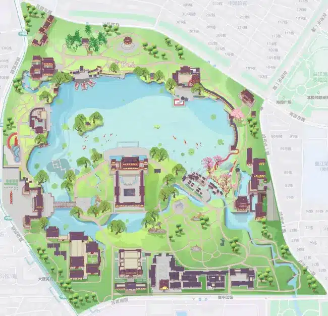 Tang Paradise Floor Plan - China Xian Tour: Private & Tailor-Made China Tours Tang Paradise Floor Plan