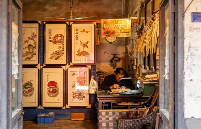 shadow-puppet-making-at-yuanjia-village | China Xian Tour: Private & Tailor-Made China Tours Traditional shadow puppet making at Yuanjiacun Village