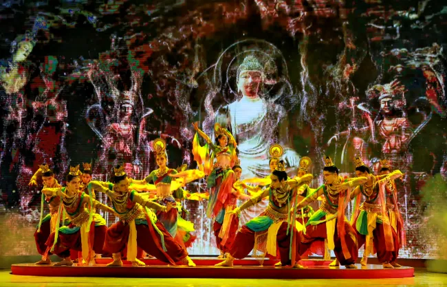 tang dynasty show performance | China Xian Tour: Private & Tailor-Made China Tours Breathtaking traditional dance performances inspired by the iconic Dunhuang flying apsaras of Tang Dynasty Show, Xian