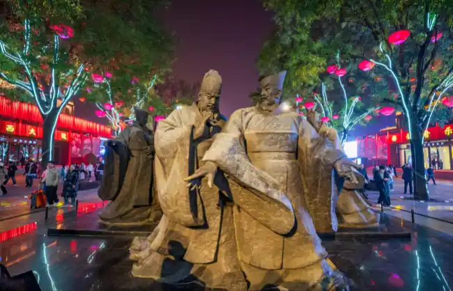 xian-datang-everbright-city-sculptures | China Xian Tour: Private & Tailor-Made China Tours Xian Datang Everbright City Sculptures