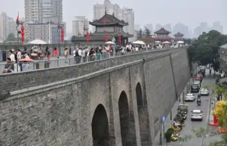 The bustling Xian City Wall - China Xian Tour: Private & Tailor-Made China Tours The bustling Xian City Wall