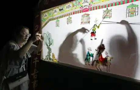 The interesting shadow play at Gao Family Courtyard - China Xian Tour: Private & Tailor-Made China Tours The interesting shadow play at Gao Family Courtyard