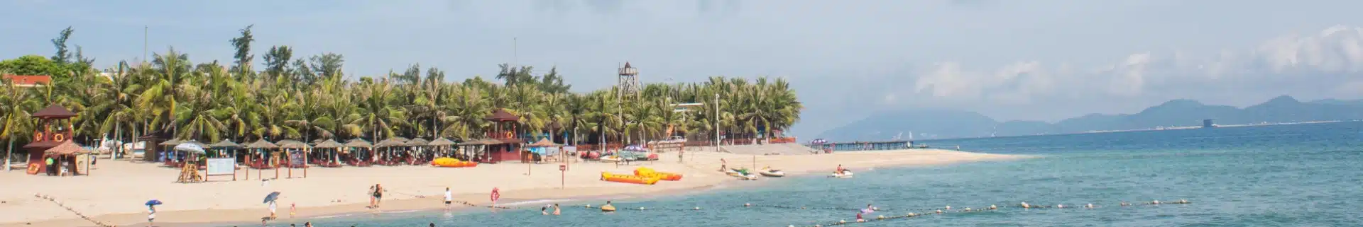 Sandy beach in Sanya