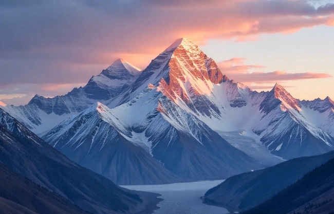 the-everest-covered-by-snow-and-gentle-sunlight | China Xian Tour: Private & Tailor-Made China Tours the-everest-covered-by-snow-and-gentle-sunlight