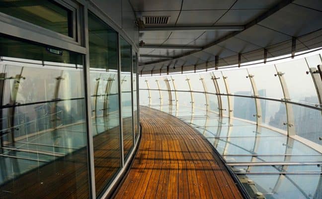 Oriental Pearl Tower 259m transparent observatory