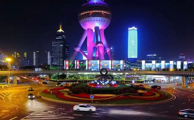 Oriental Pearl TV Tower in Shanghai