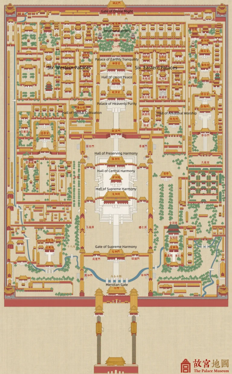 forbidden-palace-map | China Xian Tour: Private & Tailor-Made China Tours forbidden-palace-map