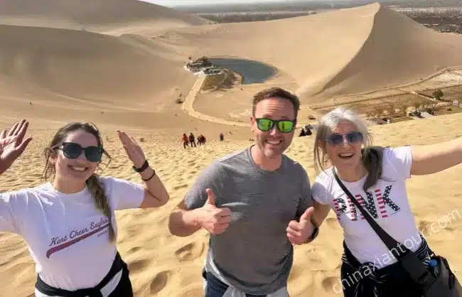 Dunhuang Echoing Sand Mountain Crescent Spring