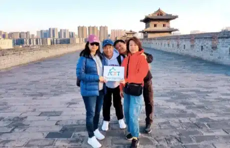 Pingyao City Wall with guests - China Xian Tour: Private & Tailor-Made China Tours Pingyao City Wall with guests