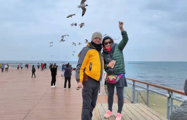 Qinghai Lake couples