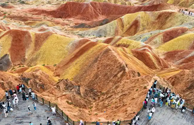 Rainbow Mountains in Zhangye