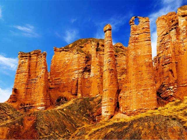 Binggou Danxia - China Xian Tour: Private & Tailor-Made China Tours Binggou Danxia