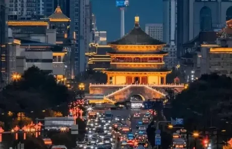Xian Bell Tower at Night