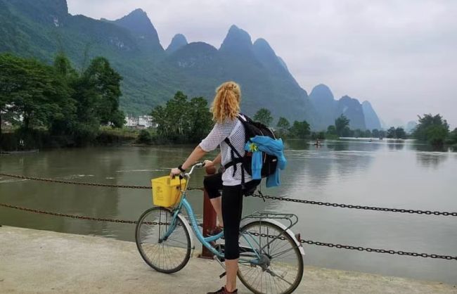 Cycling in Yangshuo countryside