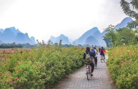 Bicycle Riding in Guilin