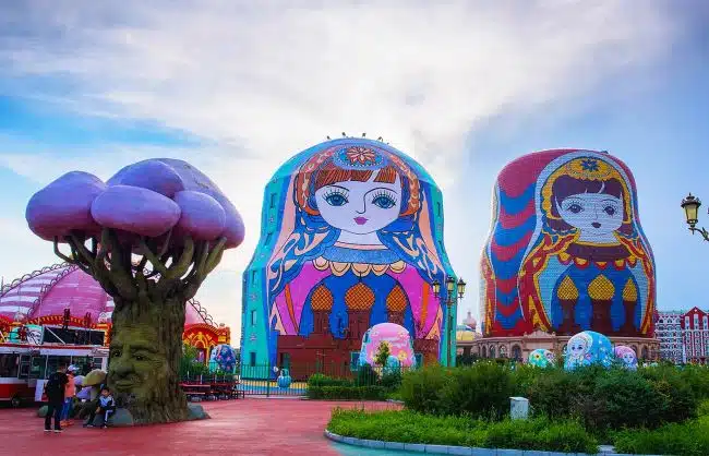Matryoshka Doll Square in Manzhouli