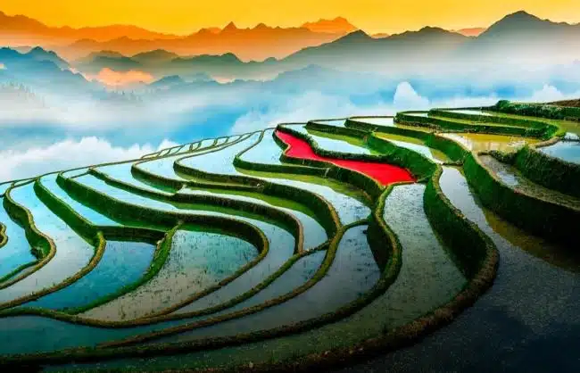 Tiger Mouth of Hani Rice Terraces, Yunnan