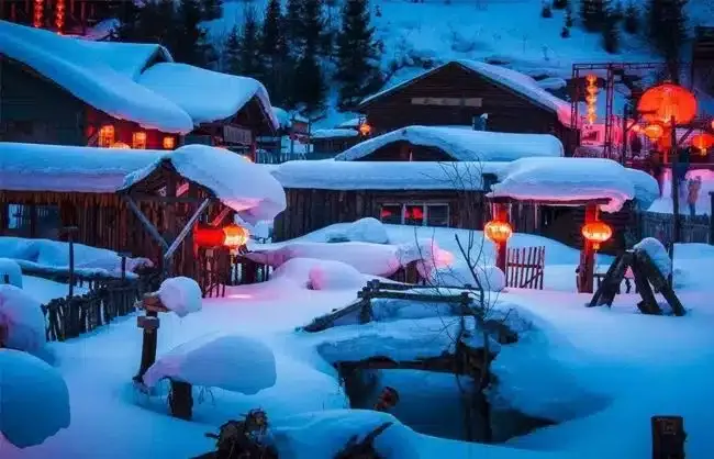 China Snow Town