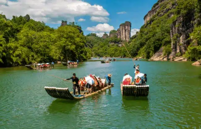 Bamboo Raft Jiuqu Stream Mount Wuyi