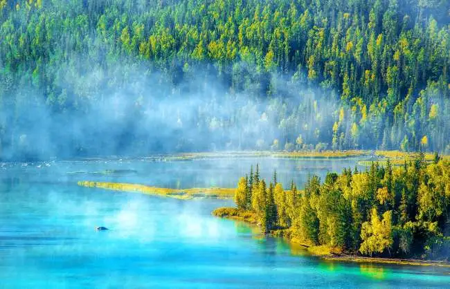 The Mist of Kanas Lake