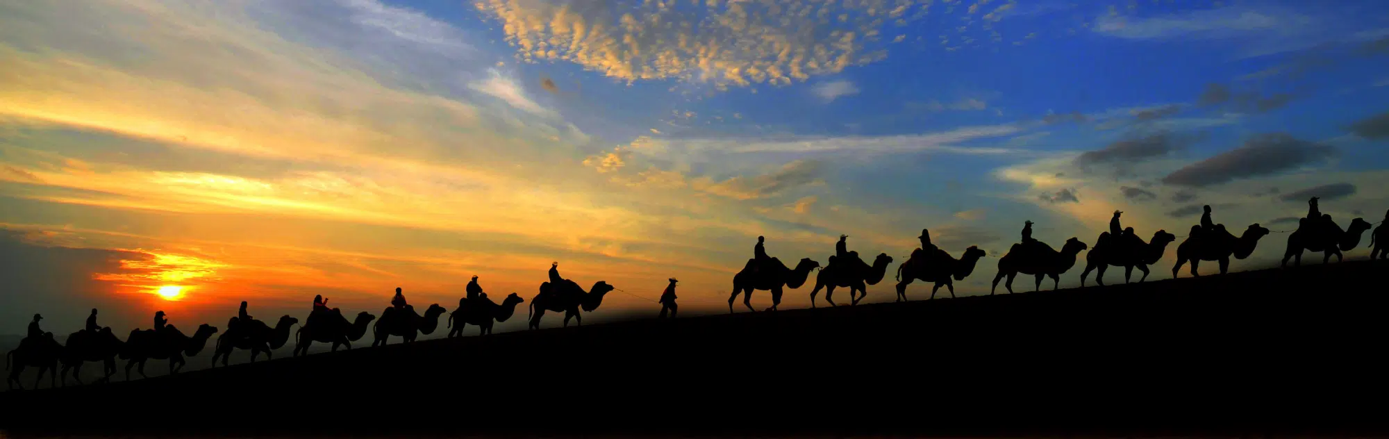 China Silk Road camel ride