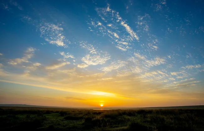 Xilamuren Grassland Sunrise