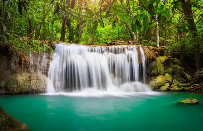 rainforest-waterfall - China Xian Tour: Private & Tailor-Made China Tours rainforest-waterfall Xishuangbanna Tropical Rainforest