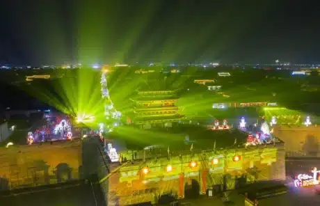 Pingyao Ancient City 3D Light Show - China Xian Tour: Private & Tailor-Made China Tours Pingyao Ancient City 3D Light Show