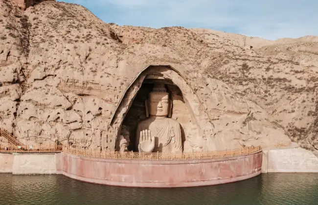Tiantishan Grottoes in Wuwei - China Xian Tour: Private & Tailor-Made China Tours Tiantishan Grottoes in Wuwei