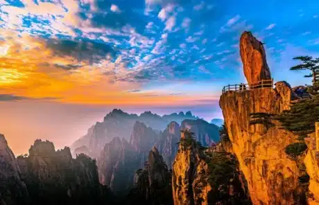 Yellow Mountain Flying-over Rock