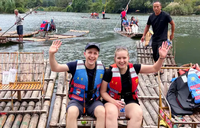 yulong river bamboo raft yangshuo