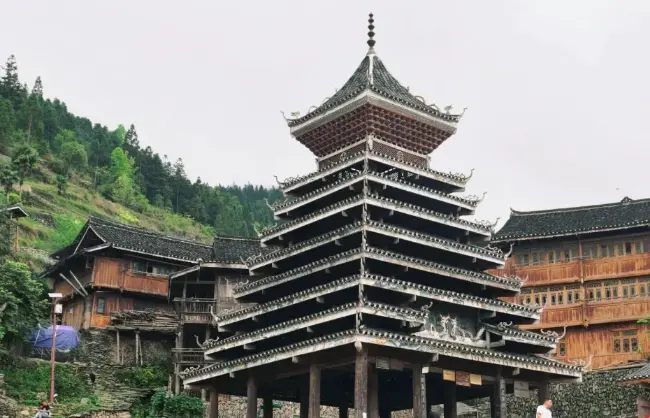Drum tower in Zhaoxing Dong Village