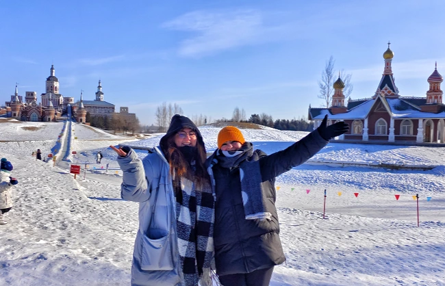 Our customers at Harbin Volgar Manor in winter