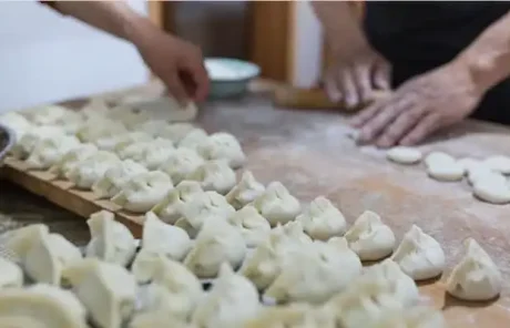 Make dumpling in Beijing hutong