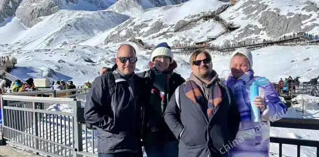 china-xian-tour-company-clients-in-yunnanwebp - China Xian Tour: Private & Tailor-Made China Tours Yunnan tours to Lijiang Yulong Snow Mountain