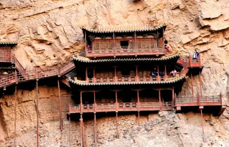Travel to Hanging Temple in Datong Shanxi