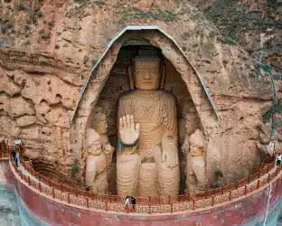 tiantishan-caves-lanzhou - China Xian Tour: Private & Tailor-Made China Tours China Silk Road Tour with Lanzhou