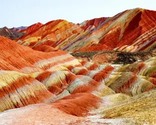 zhangye-danxia-landform-mountain - China Xian Tour: Private & Tailor-Made China Tours China Silk Road Tour with Zhangye Danxia Rainbow Mountain