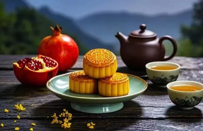 Tea drinking during the Mid-autumn Festival