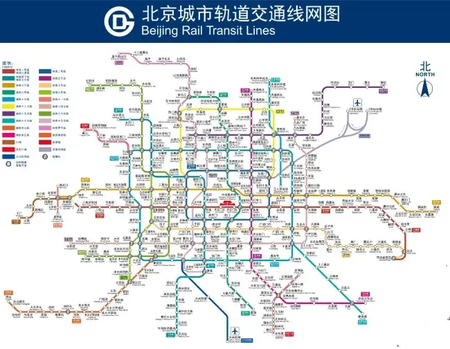 Beijing Subway Map 2025