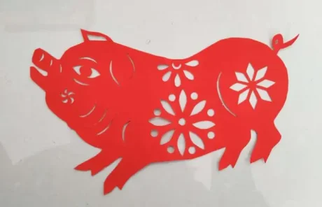 chinese-zodiac-pig-paper-cutting - China Xian Tour: Private & Tailor-Made China Tours Chinese Zodiac Pig paper cutting