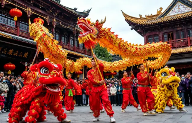 dragon-dance | China Xian Tour: Private & Tailor-Made China Tours Chinese New Year Dragon Dance