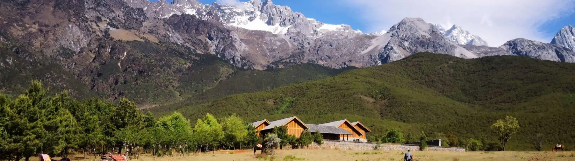 Snow Mountain views from Yuhu Village in Lijiang