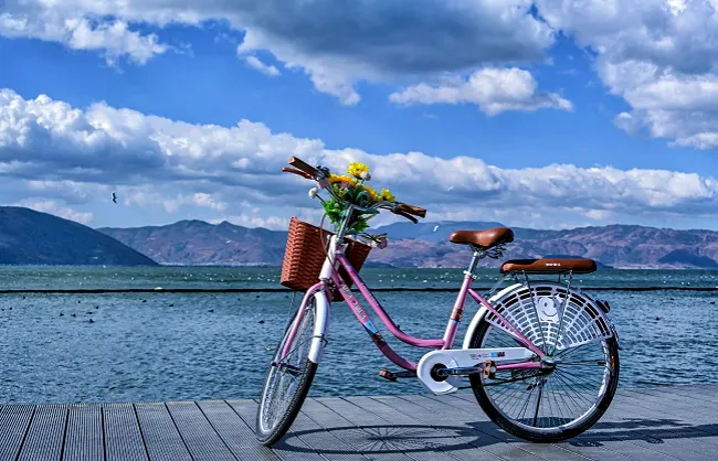 Explore Erhai Lake by cycling