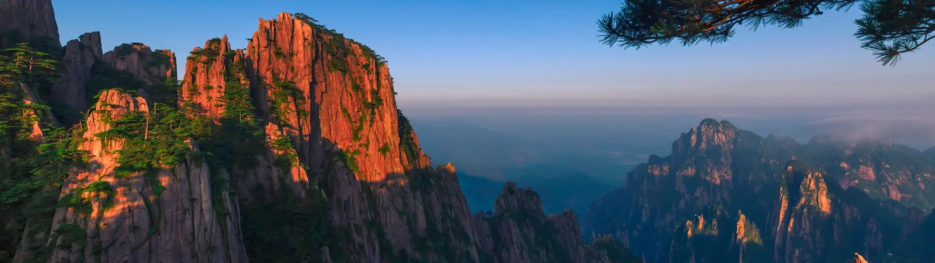 Mt Huangshan in autumn