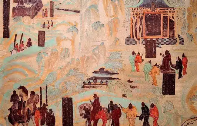 mural-of-zhang-qians-silk-road-expedition - China Xian Tour: Private & Tailor-Made China Tours Zhang Qian's expedition on the Silk Road